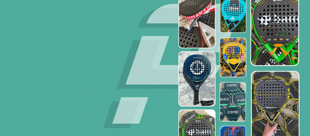 Custompaddel Racket Custom Padelrackets en gear – Padellabel